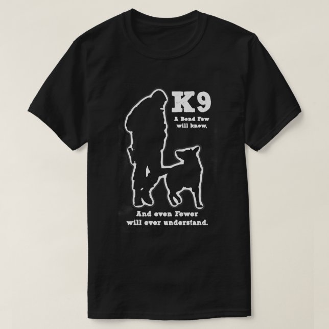 Militär polis K9 T Shirt (Design framsida)
