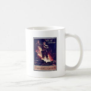 Militär polis kaffemugg