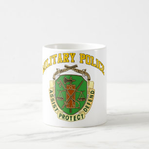 Militär polis kaffemugg