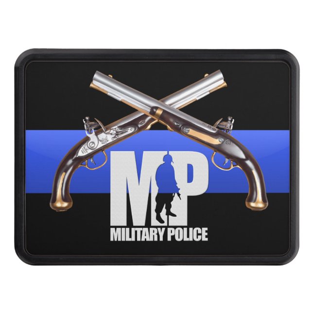 Militär polis korsade fistoler Hitch Cover Dragkroksskydd (Framsidan)