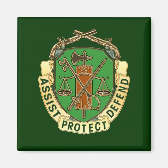 Militär polis magnet (Framsidan)