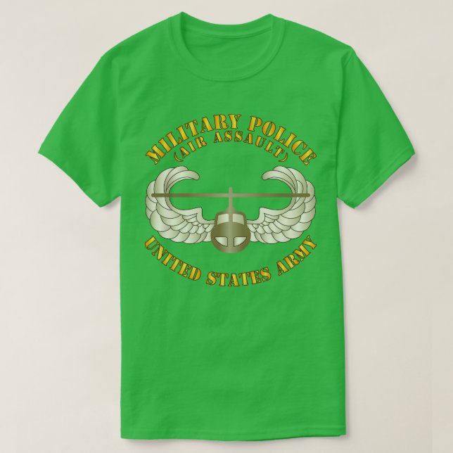 Militär polis med bricka t shirt (Design framsida)