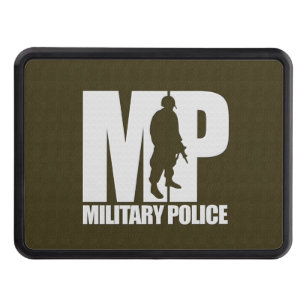 Militär polis MP Thin Blue Line Hitch Cover Dragkroksskydd
