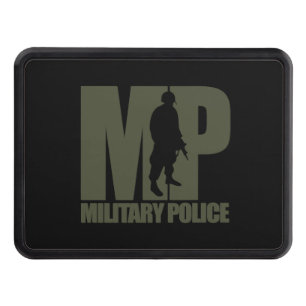 Militär polis MP Thin Blue Line Hitch Cover Dragkroksskydd