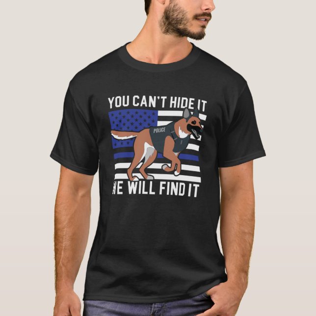 Militär polis, polischef, polisakademi t shirt (Framsida)