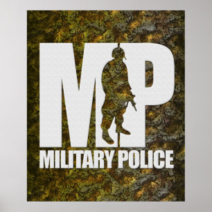 Militär polis poster