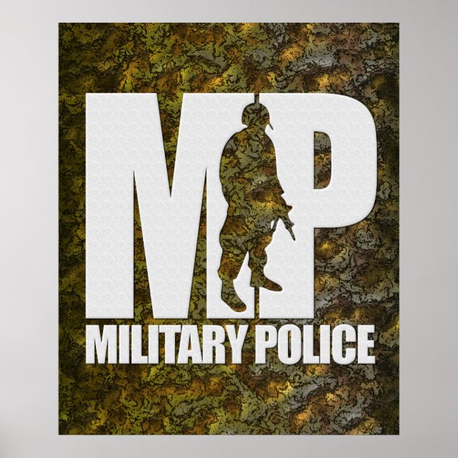Militär polis poster (Framsidan)