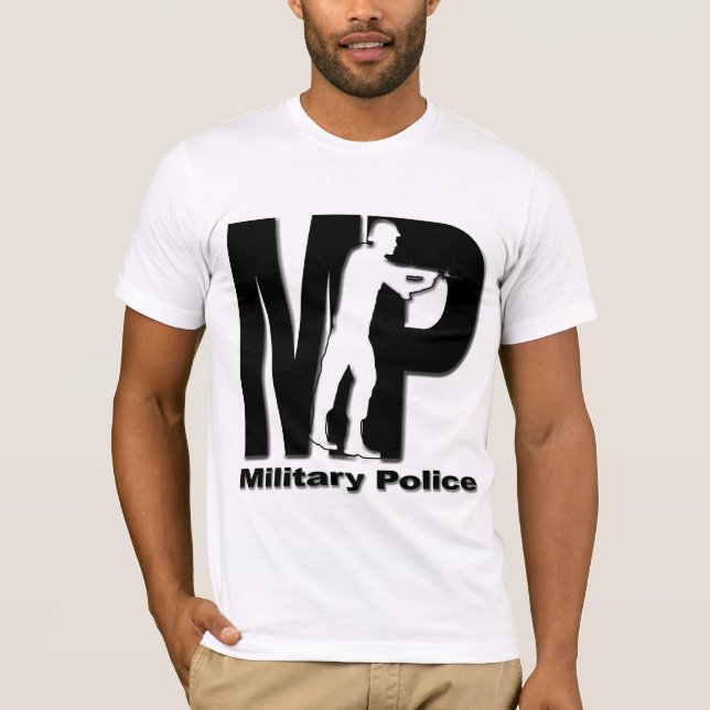 Militär polis t-shirt (Framsida)