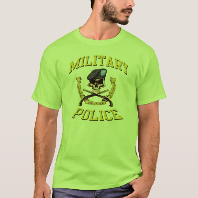Militär polis t-shirt (Framsida)