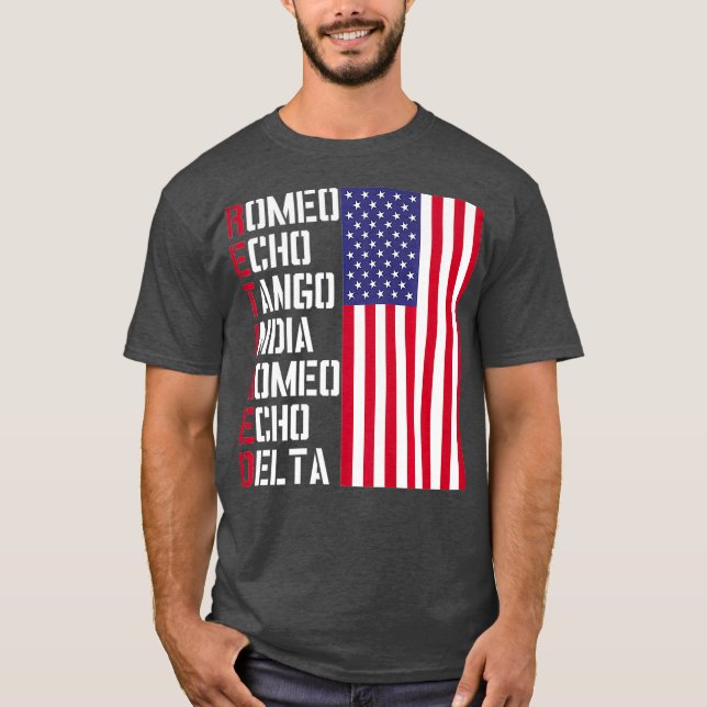Militär polispilot i Pension Design T Shirt (Framsida)