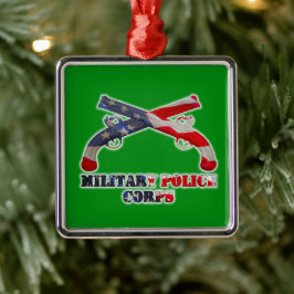 Militär polisstyrka jul julgransprydnad metall