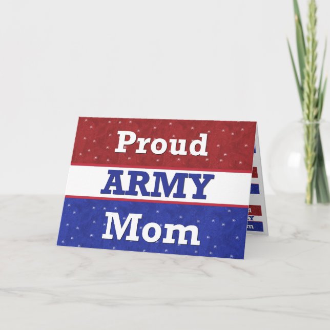 Militär - Proud Army Mamma - Tankning på er Kort (Framsida)