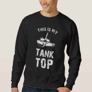 Militär Pun M1 Abrams Tank Lång Ärmad Tröja