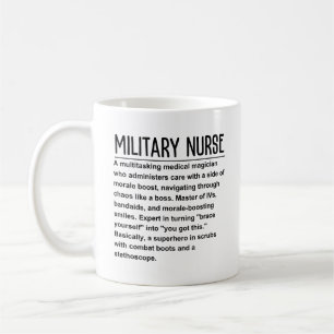 Militär sjuksköterska kaffemugg