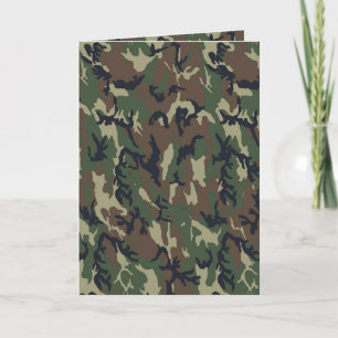 Militär skogskamouflage - bakgrund kort