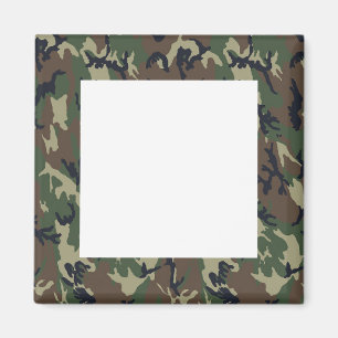 Militär skogskamouflage - bakgrund magnet