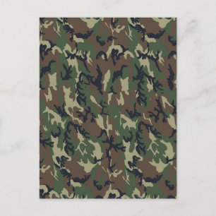 Militär skogskamouflage - bakgrund vykort