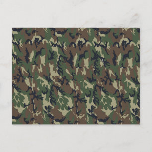 Militär skogskamouflage - bakgrund vykort