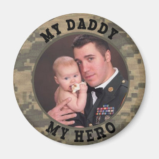 Militär soldat Pappa Min Hero Photo Ram Magnet