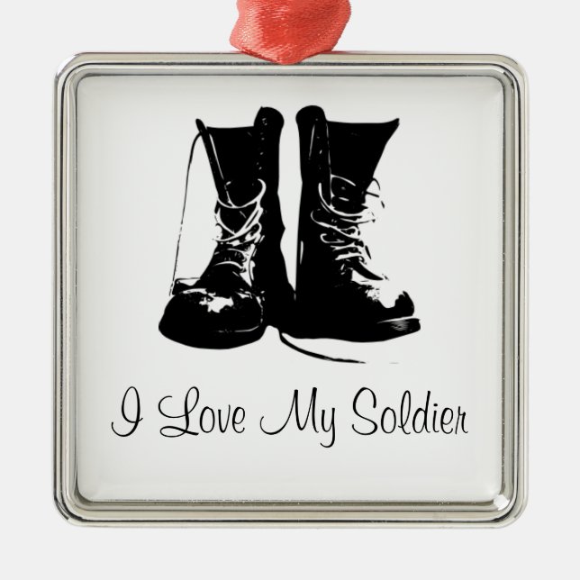 Militär Soldat Veteran Minnessmycke Ornament (Framsidan)