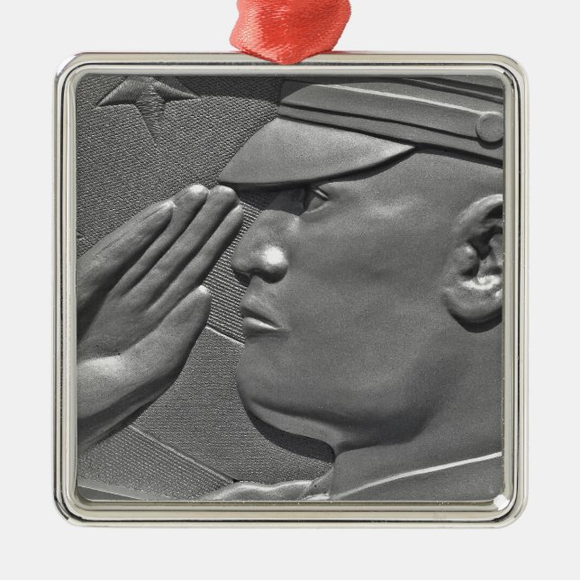 Militär Soldat Veteran Minnessmycke Ornament (Framsidan)