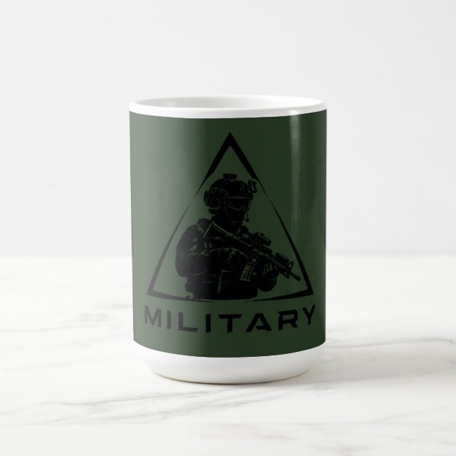 Militär spec ops grön design kaffemugg (Center)
