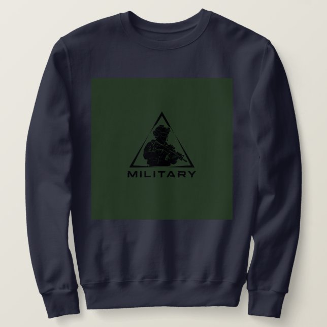 Militär spec ops grön design lång ärmad tröja (Design framsida)