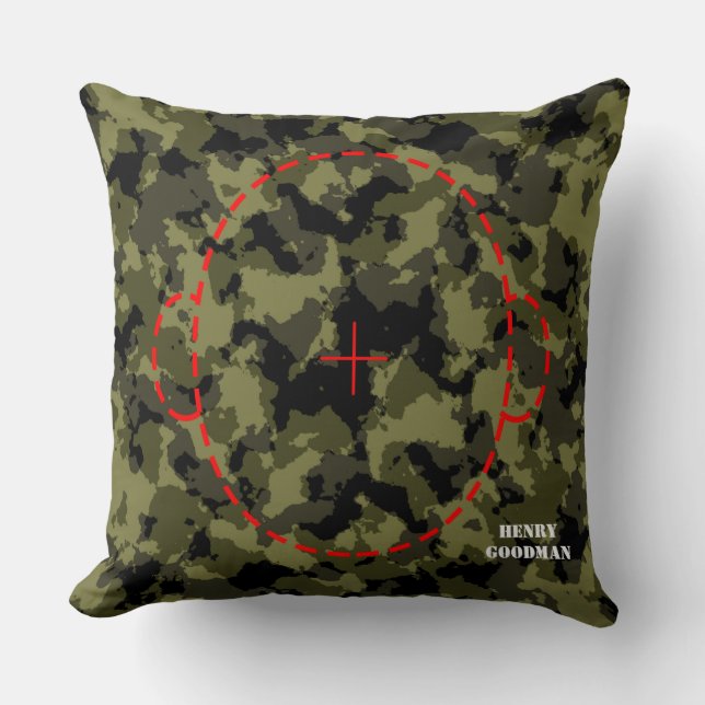 Militär Stil-larmapparat Kudde (Framsida)