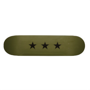 militär stjärna old school skateboard bräda 18 cm