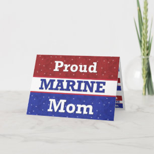 Militär - stolt marin Mamma - tänka på dig Kort