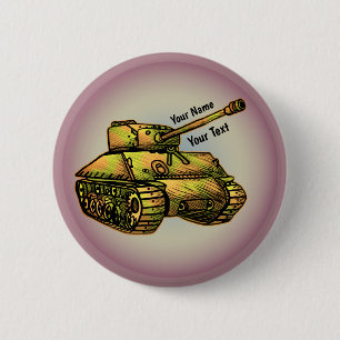 Militär stridsvagn knapp