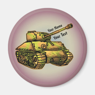 Militär stridsvagn magnet