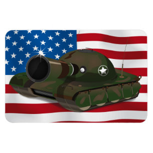Militär stridsvagn magnet