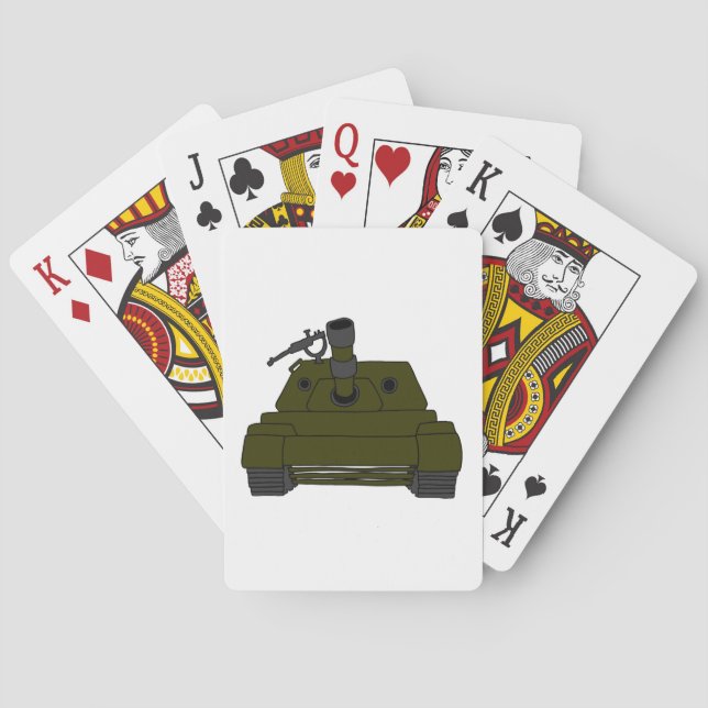 Militär Tank Casinokort (Baksidan)