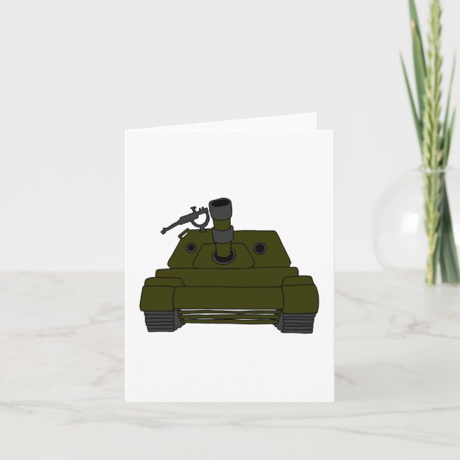 Militär Tank Kort (Framsida)