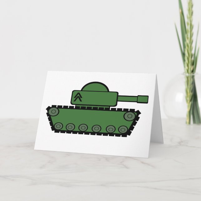Militär Tank Kort (Framsida)