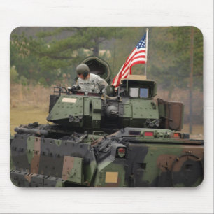 militär tank med oss flaggamousepad musmatta