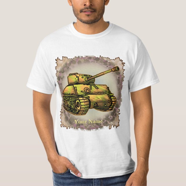 Militär tank t-shirt (Framsida)