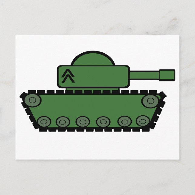 Militär Tank Vykort (Framsida)
