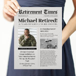 Militär teckenutskrift för pension brevhuvud<br><div class="desc">Fira patriotens pension med tidningsmallen. Redigera mallinformationen med återtagarens högdagrar. Perfekt för veteraner från armén,  marinkåren,  flottan,  Luft Force,  Kusten Guard,  polis,  brand,  EMT för första uppgiftslämnare. Skriv ut och dela ut till gästerna i pension party. Ram i 8, 5" x 11" ram efteråt för en keepsaké.</div>