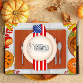 Militär Thanksgiving alltid i Ställe vid vår Bord Kort