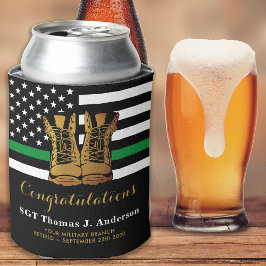 Militär Thin Grönt Line Personlig Pension