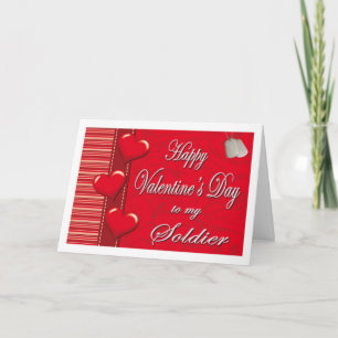 Militär till mitt Soldier Valentine Card Helgkort