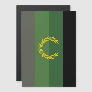 Militär uniform stolthetsflagga magnetisk inbjudningskort