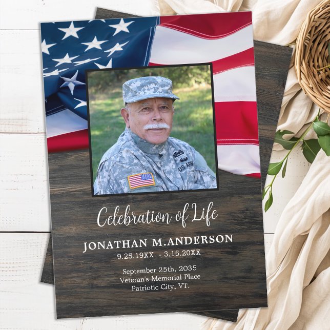 Militär - USA flagga Firande i Life - begraven Program (Skapare uppladdad)