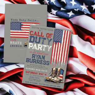 Militär utplacering av GRÅTT i USA, Party Inbjudningar