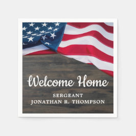 Militär Välkommen hem Party Förenta staterna, amer Pappersservett