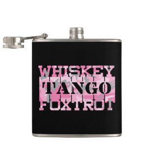 Militär Whiskey Tango Foxtrot Rosa Camo Fickplunta