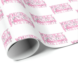 Militär Whiskey Tango Foxtrot Rosa Camo Presentpapper