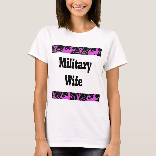 militär wife2 tee (Framsida)